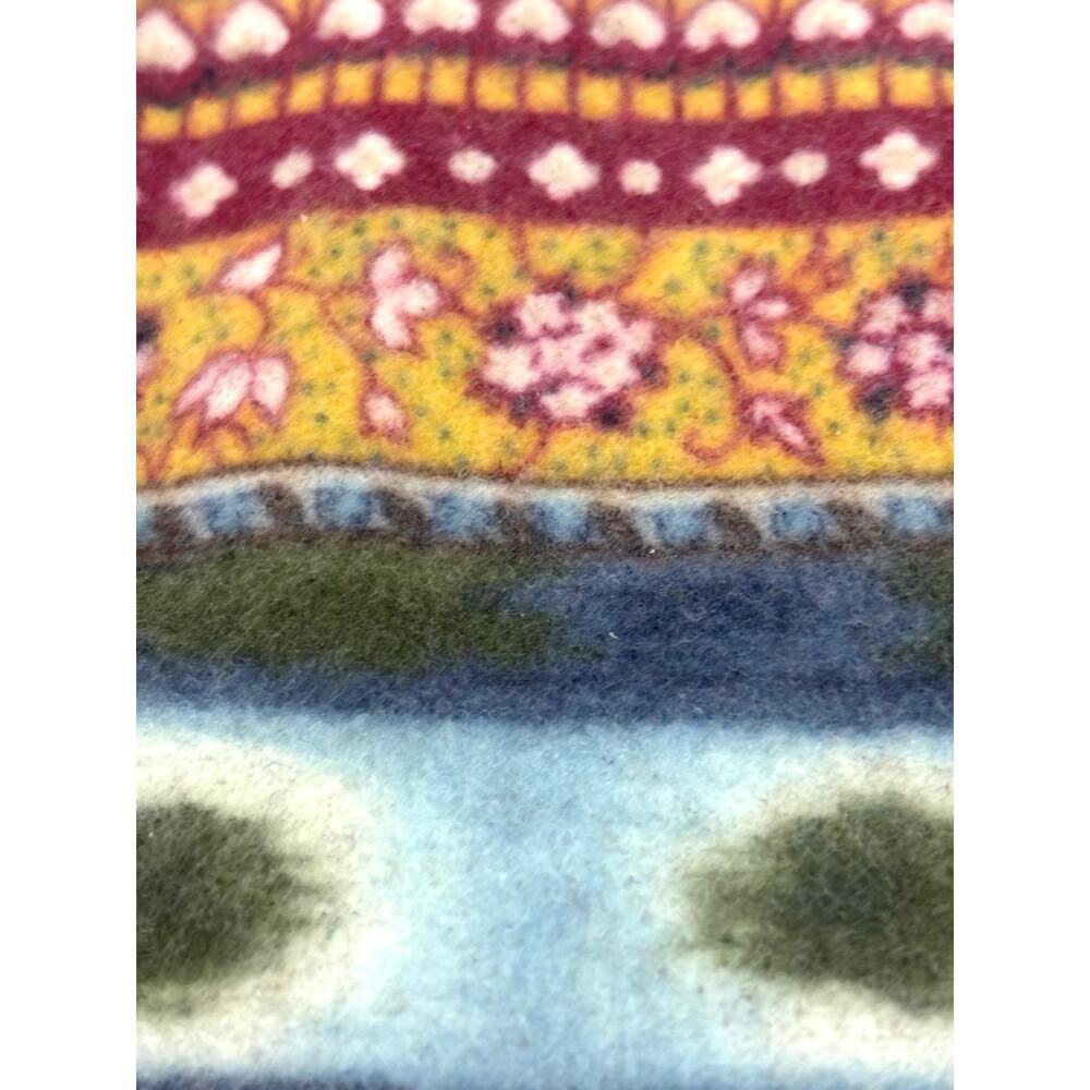 Vintage Southwestern Vest Womens USA Made Button Up Aero 1990s Small Fringe - Picture 10 of 10